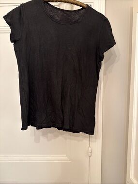 RtA Black Short Sleeve Crewneck Tee